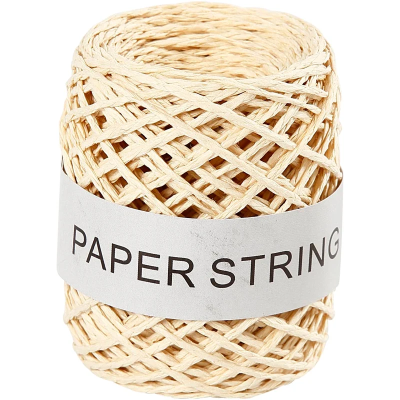 Papierschnur, Dicke 1 mm, Natur, 50 m/ 1 Rolle [HOB-50328]