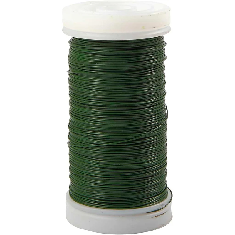 Blumendraht, Dicke 0,31 mm, 100 g, Grün, 160 m/ 1 Rolle [HOB-51728]