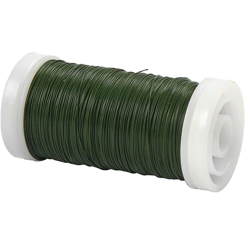 Blumendraht, Dicke 0,31 mm, 100 g, Grün, 160 m/ 1 Rolle [HOB-51728]