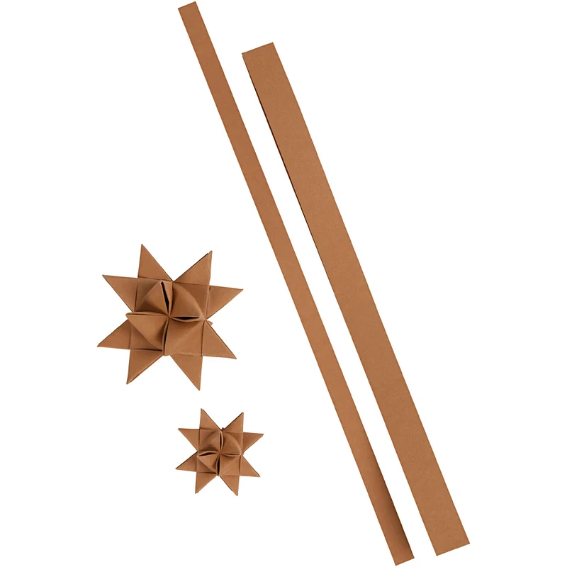 Streifen für Flechtsterne, L 44+78 cm, B 15+25 mm, 350 g, Beige, 24 Streifen/ 1 Pck [HOB-498950]