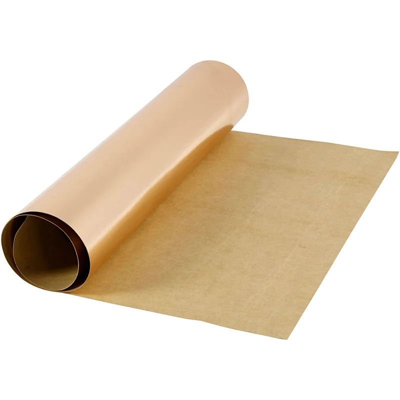 Kunstlederpapier, B 49 cm, Einfarbig,Foliedetails, 350 g, Rosa gold, 1 m/ 1 Rolle [HOB-498949]