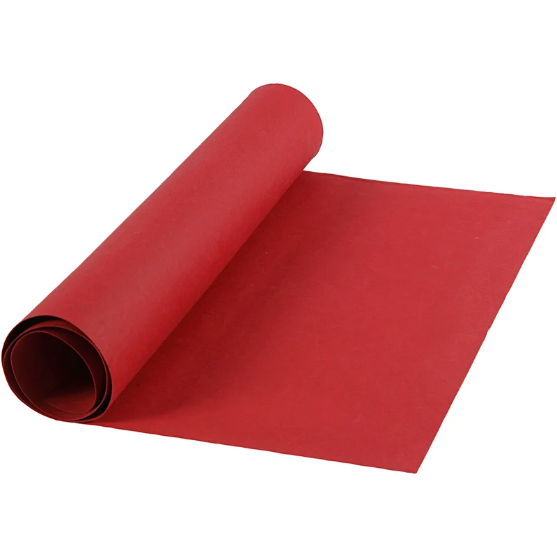 Kunstlederpapier, B 50 cm, Einfarbig, 350 g, Rot, 1 m/ 1 Rolle [HOB-498946]