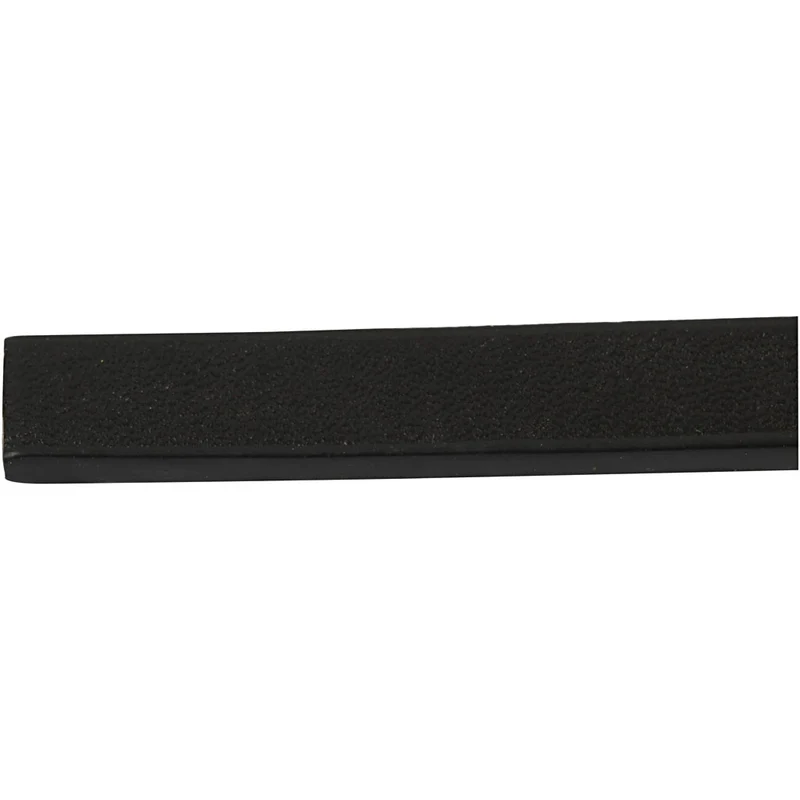 Lederband Imitat, B 10 mm, Dicke 3 mm, Schwarz, 1 m/ 1 Pck [HOB-51493]