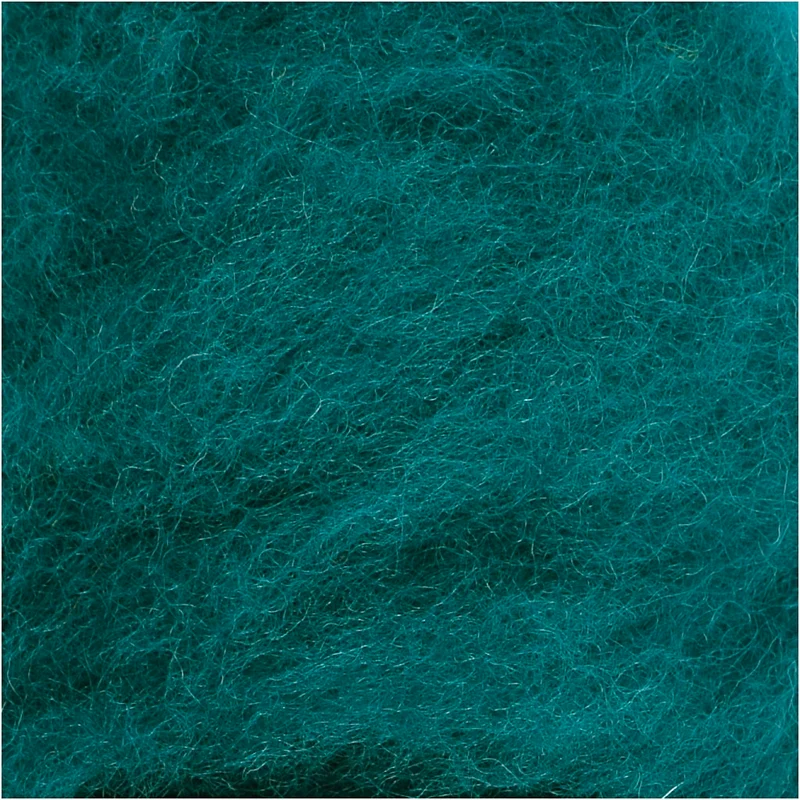 Kardierte Wolle , Grün, 100 g/ 1 Bündl. [HOB-451830]
