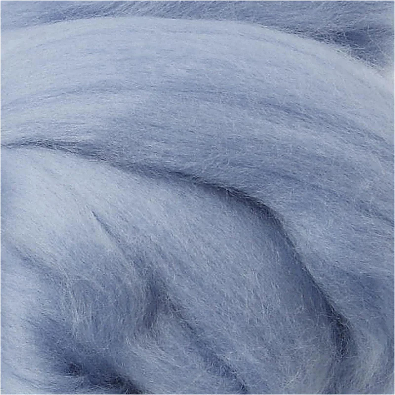 Merinowolle, Dicke 21 my, Arktisblau, 100 g/ 1 Pck [HOB-46075]
