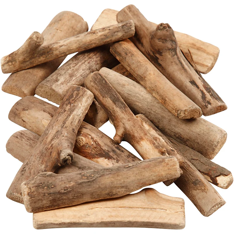 Holzstücke - Sortiment, L 6-14 cm, Dicke 15 mm, 610 g/ 1 Pck [HOB-502230]