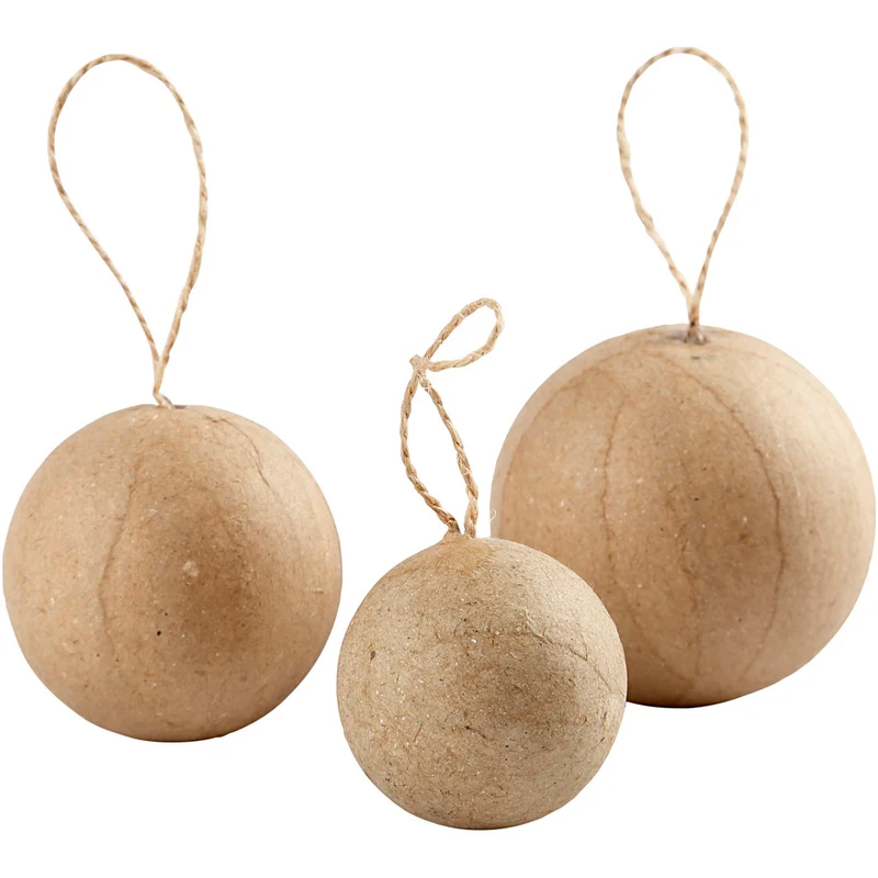 Weihnachtskugeln, D 4+5+6 cm, 6 Stk/ 1 Pck [HOB-510313]