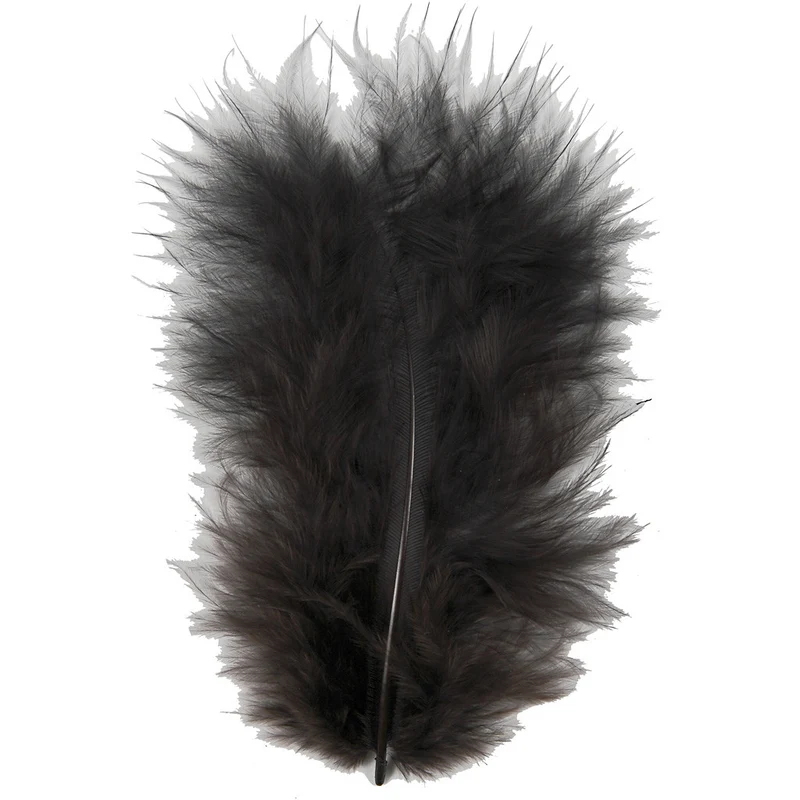 Daunen, Größe 5-12 cm, Schwarz, 15 Stk/ 1 Pck [HOB-51700]