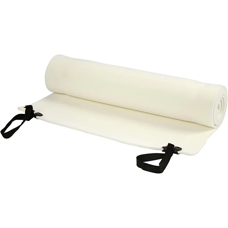 Mattenrolle, L 180 cm, B 50 cm, Dicke 6 mm, Weiß, 1 Stk [HOB-49884]