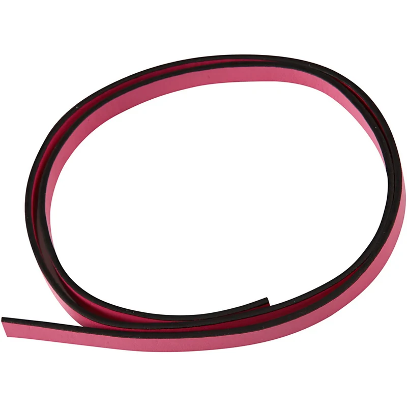 Lederband Imitat, B 10 mm, Dicke 3 mm, Pink, 1 m/ 1 Pck [HOB-51483]