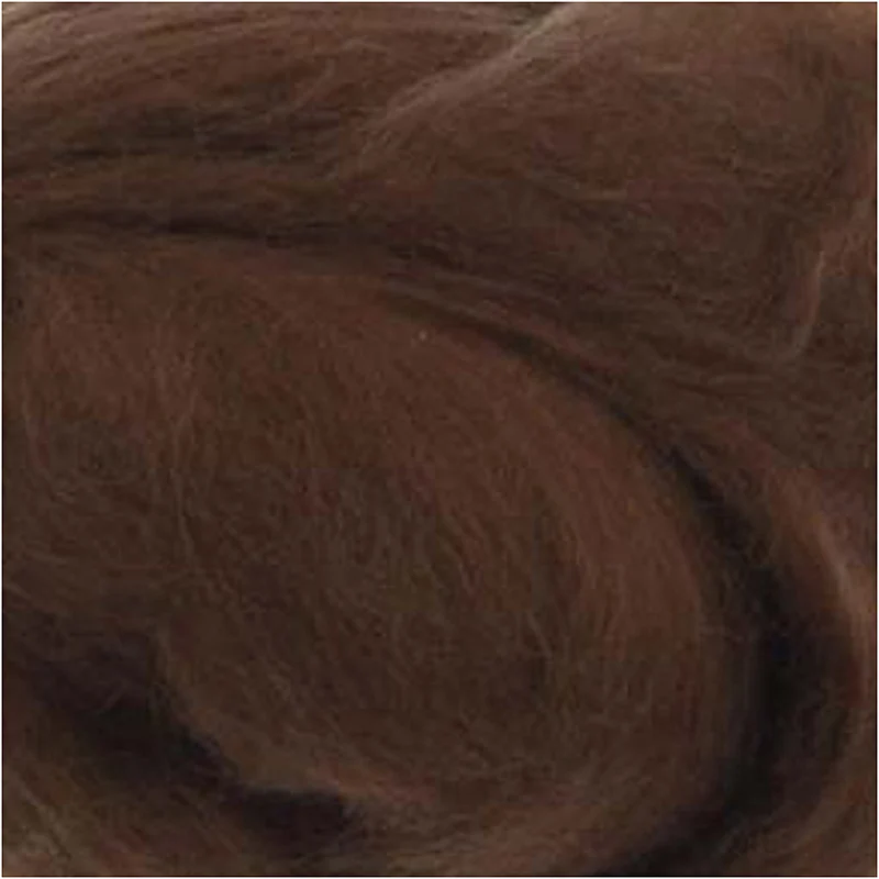 Merinowolle, Dicke 21 my, Braun, 100 g/ 1 Pck [HOB-46024]