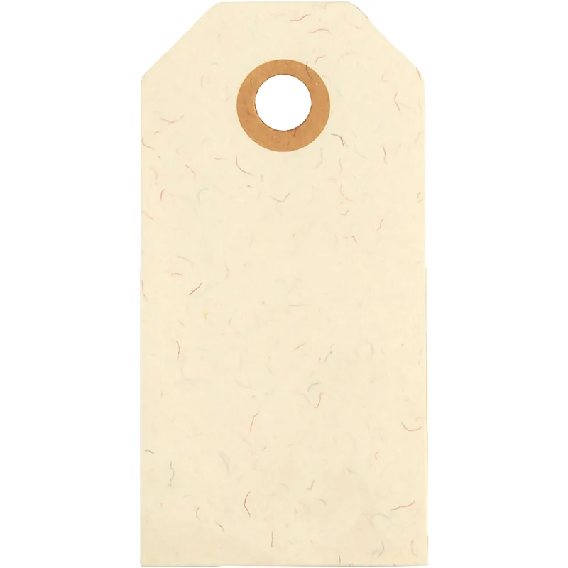 Manila-Anhänger, Größe 4x8 cm, 250 g, Creme, 20 Stk/ 1 Pck [HOB-510040]