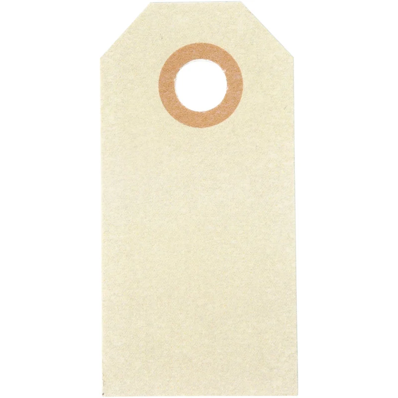Manila-Anhänger, Größe 3x6 cm, 250 g, Creme, 1000 Stk/ 1 Pck [HOB-510031]