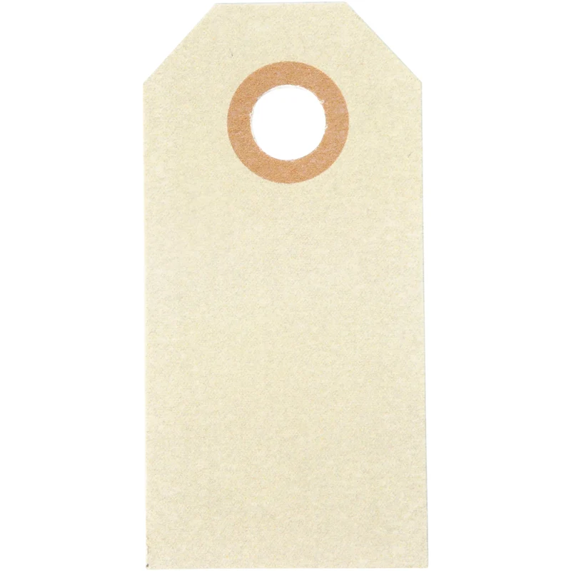 Manila-Anhänger, Größe 3x6 cm, 250 g, Creme, 30 Stk/ 1 Pck [HOB-510030]