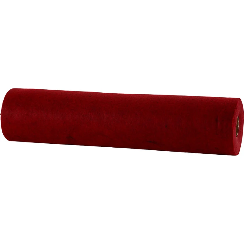 Bastelfilz, B 45 cm, Dicke 1,5-2 mm, meliert, 180-200 g, Rot, 5 m/ 1 Rolle [HOB-45040]