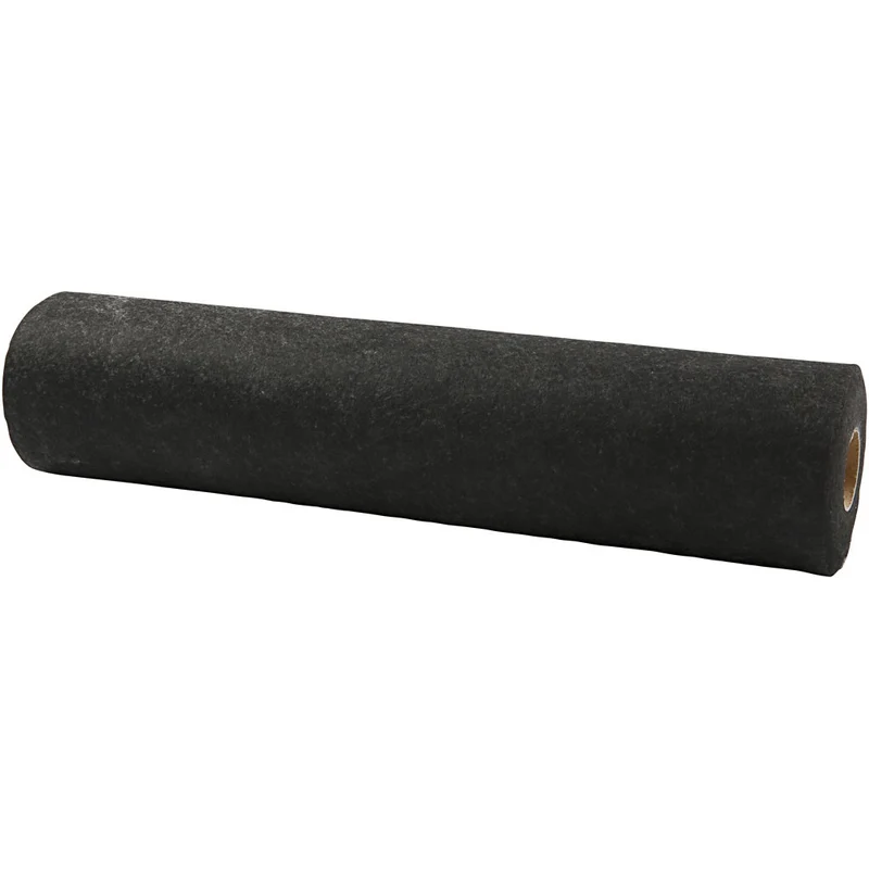 Bastelfilz, B 45 cm, Dicke 1,5-2 mm, meliert, 180-200 g, Schwarz, 5 m/ 1 Rolle [HOB-45038]