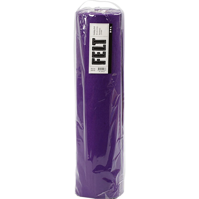 Bastelfilz, B 45 cm, Dicke 1,5-2 mm, 180-200 g, Flieder, 5 m/ 1 Rolle [HOB-45018]