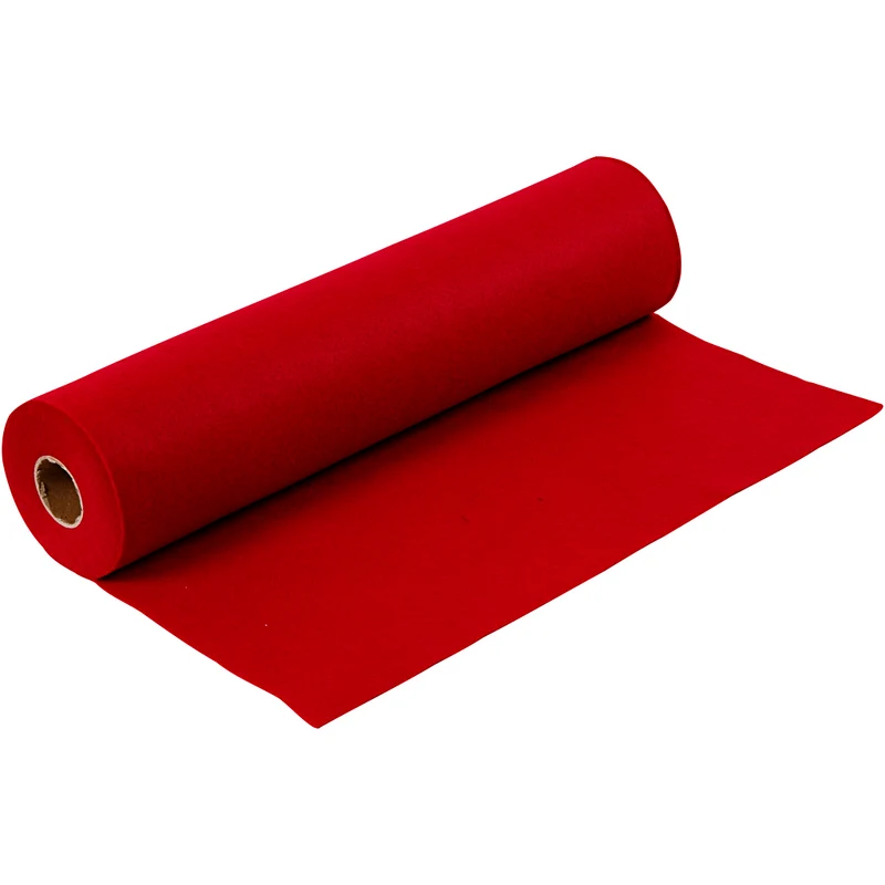 Bastelfilz, B 45 cm, Dicke 1,5-2 mm, 180-200 g, Altrot, 5 m/ 1 Rolle [HOB-45016]