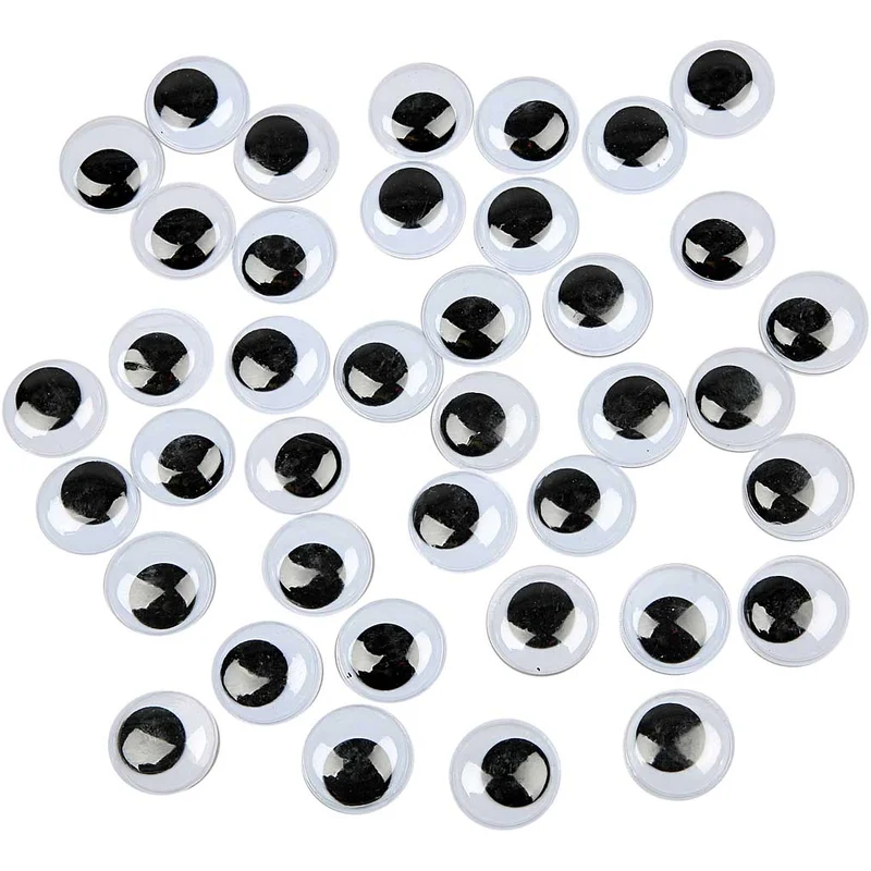 Wackelaugen, nicht selbstklebend, D 20 mm, 500 Stk/ 1 Pck [HOB-501201]
