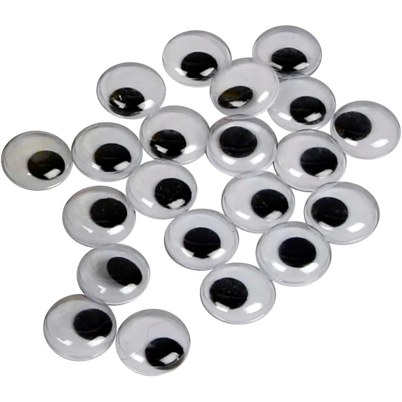 Wackelaugen, nicht selbstklebend, D 14 mm, 30 Stk/ 1 Pck [HOB-501142]