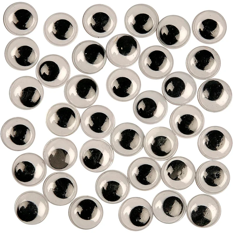Wackelaugen, nicht selbstklebend, D 12 mm, 30 Stk/ 1 Pck [HOB-501122]