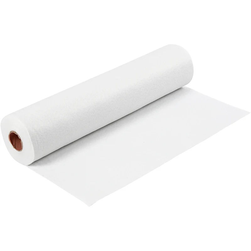 Bastelfilz, B 45 cm, Dicke 1,5-2 mm, 180-200 g, Weiß, 5 m/ 1 Rolle [HOB-45002]