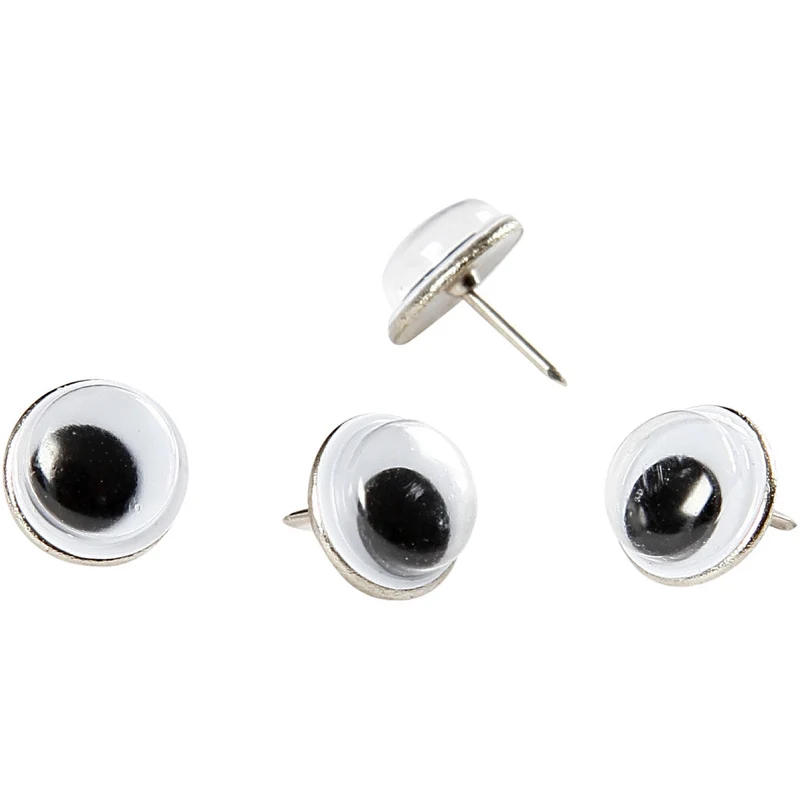 Wackelaugen, D 10 mm, 25 Stk/ 1 Pck [HOB-50103]