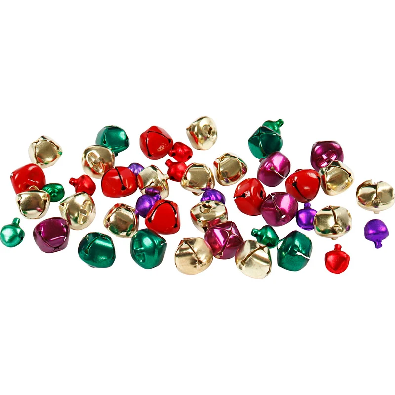 Glöckchen, D 10+14 mm, Metallic-Farben, 24 sort./ 1 Pck [HOB-500210]