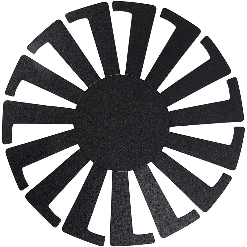 Korbboden-Schablone, H 8 cm, D 14 cm, Schwarz, 10 Stk/ 1 Pck [HOB-47451]