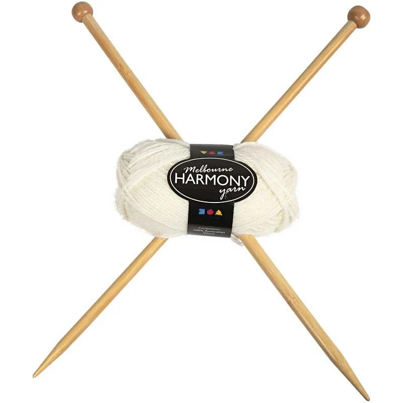 Melbourne Wool Yarn, L 92 M, Naturweiß, 50 g/ 1 Knäuel [HOB-44710]