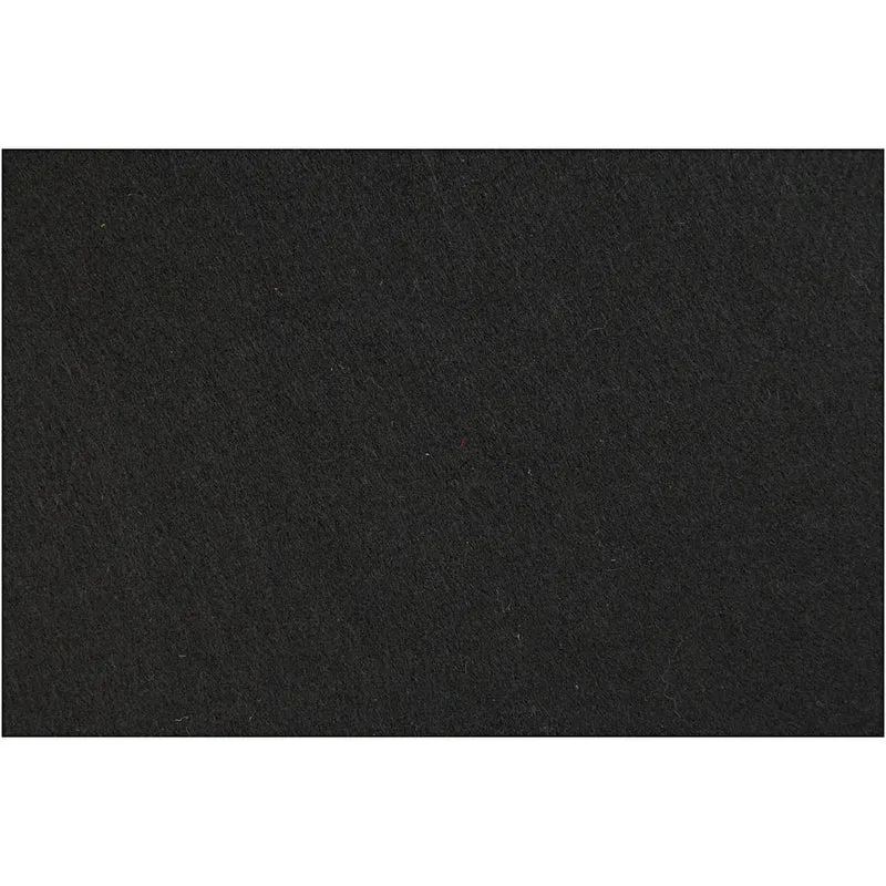 Bastelfilz, Blatt 42x60 cm, Dicke 3 mm, Schwarz, 1 Bl. [HOB-45241]