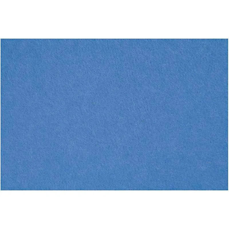 Bastelfilz, Blatt 42x60 cm, Dicke 3 mm, Blau, 1 Bl. [HOB-45237]