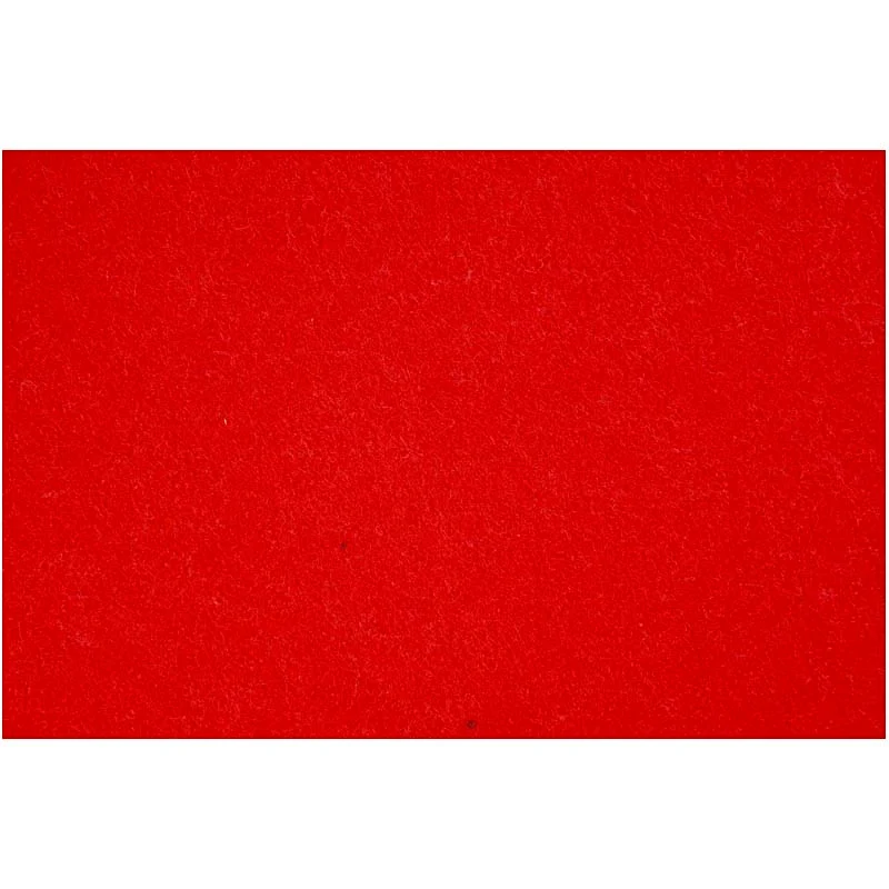 Bastelfilz, Blatt 42x60 cm, Dicke 3 mm, Rot, 1 Bl. [HOB-45233]