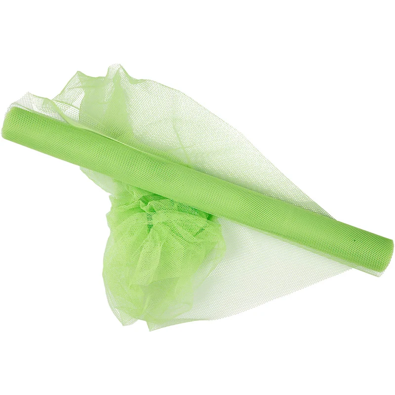 Tüll, B 50 cm, Neongrün, 5 m/ 1 Rolle [HOB-44616]