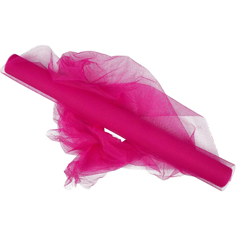 Tüll, B 50 cm, Pink, 5 m/ 1 Rolle [HOB-44614]