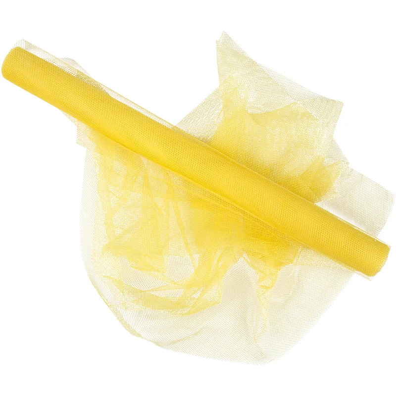 Tüll, B 50 cm, Gelb, 5 m/ 1 Rolle [HOB-44611]