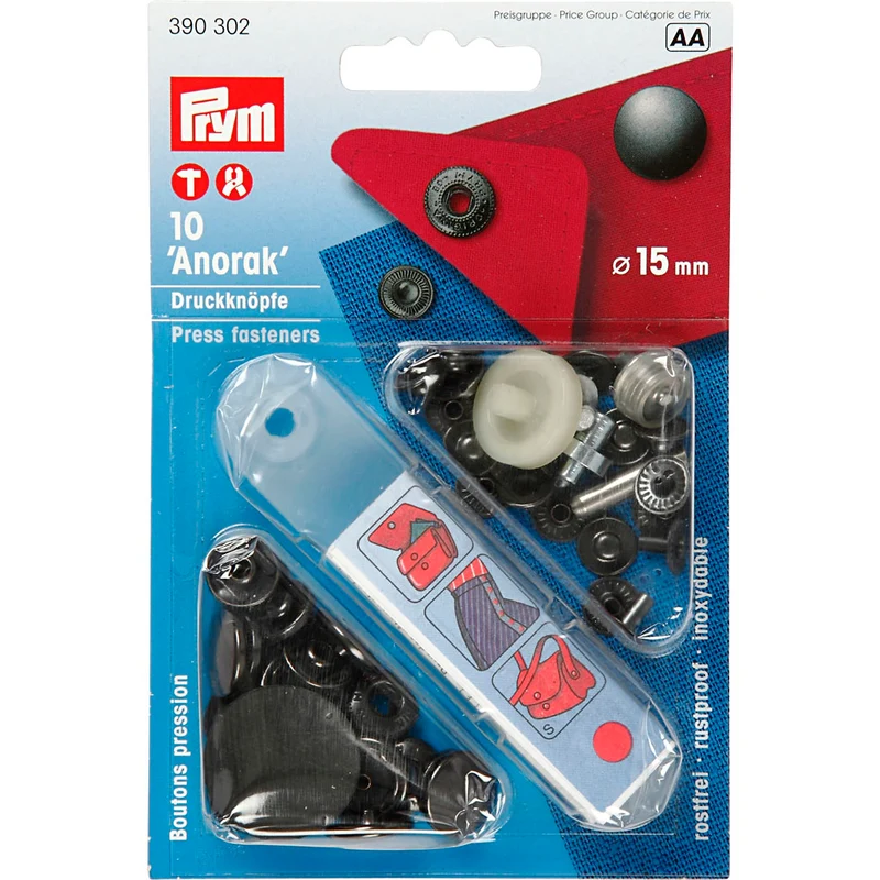 Druckknöpfe - Starter Set, D 15 mm, 1 Set [HOB-41164]