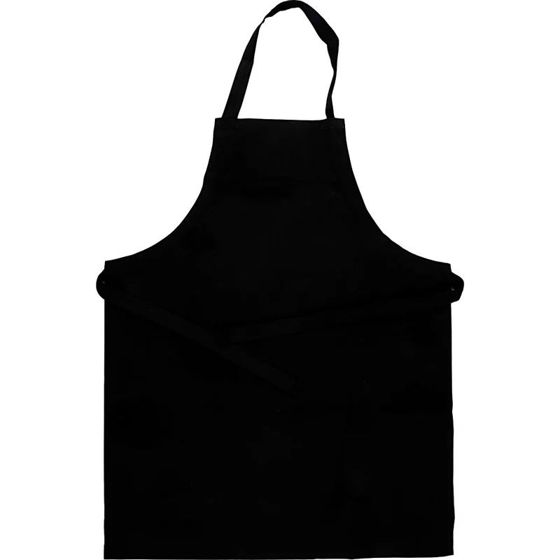 Schürze, L 70 cm, B 55 cm, Größe 7-12 Jahre, 210 g, Schwarz, 1 Stk [HOB-44589]
