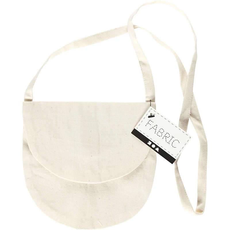 Schultertasche, Größe 15x14 cm, 110 g, Hellnatur, 1 Stk [HOB-44551]