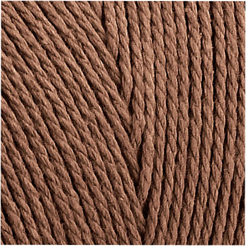Macramé-Kordel, L 315 M, Dicke 1 mm, Dünne Qualität 12/12, Braun, 220 g/ 1 Knäuel [HOB-41518]