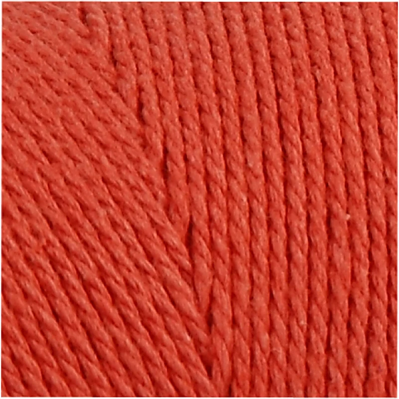 Macramé-Kordel, L 315 M, Dicke 1 mm, Dünne Qualität 12/12, Orange, 220 g/ 1 Knäuel [HOB-41504]