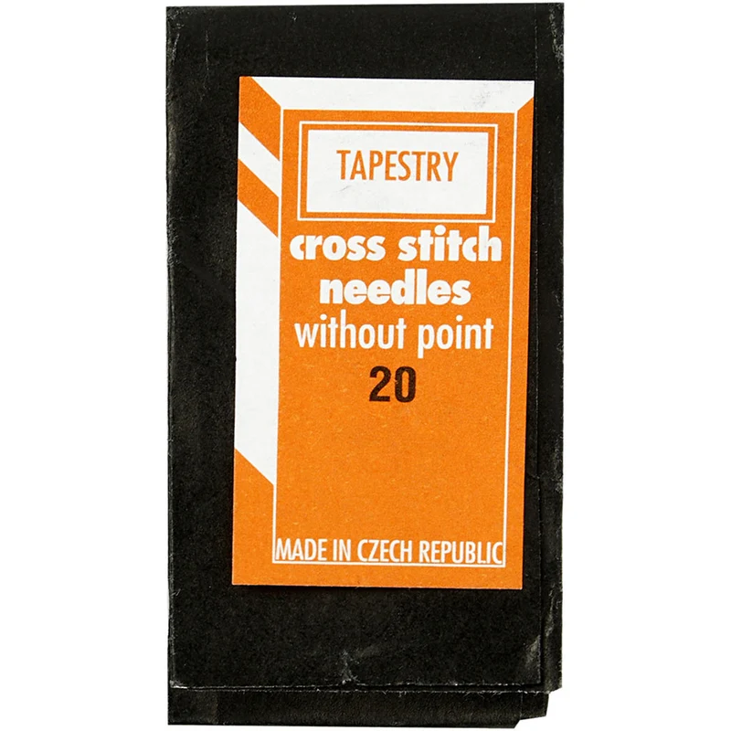 Sticknadeln, Ösenlänge 8 mm , Nr. 20, L 42 mm, mit stumpfer Spitze, 25 Stk/ 1 Pck [HOB-41118]