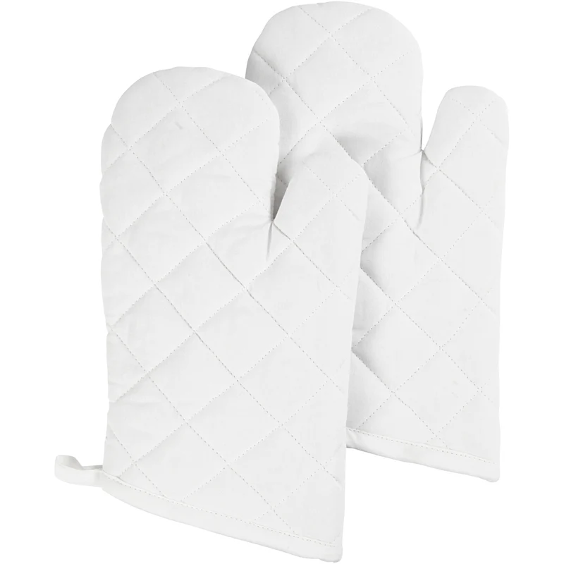 Grillhandschuh , Größe 18x28 cm, 145 g, Weiß, 2 Stk/ 1 Pck [HOB-444621]