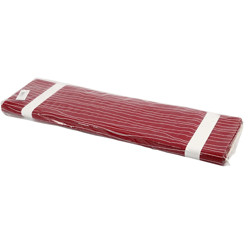 Stoff, B 145 cm, 140 g, Rot/Weiß, 10 m/ 1 Rolle [HOB-44319]