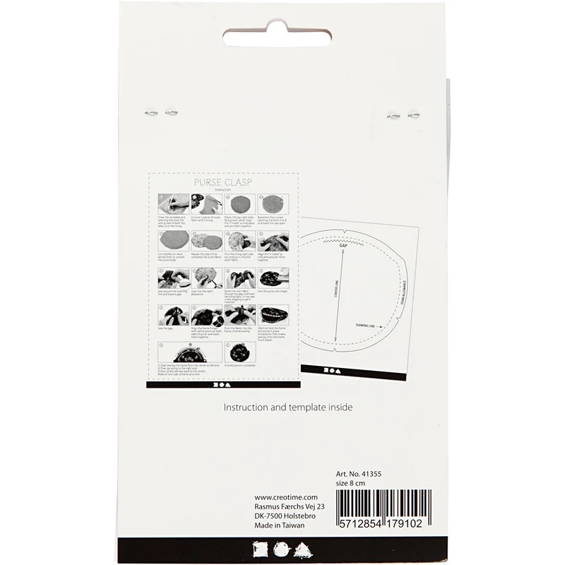 Bügelverschluss für Handtaschen, Größe 8 cm, Gebürstetes Silber, 1 Stk [HOB-41355]