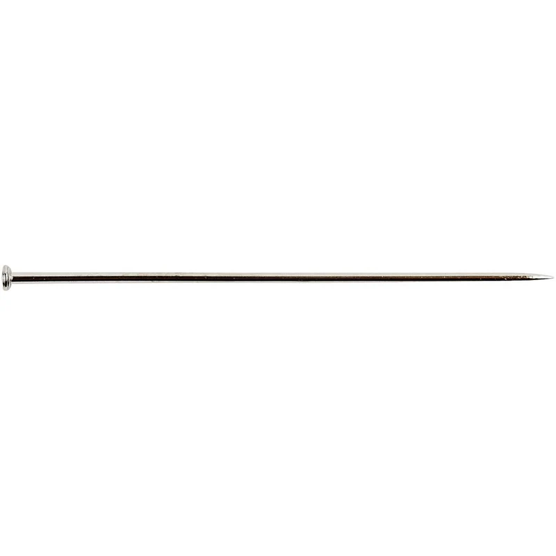 Stecknadeln, L 37 mm, Dicke 0,7 mm, ca. 4500 Stk, Silber, 500 g/ 1 Pck [HOB-41113]