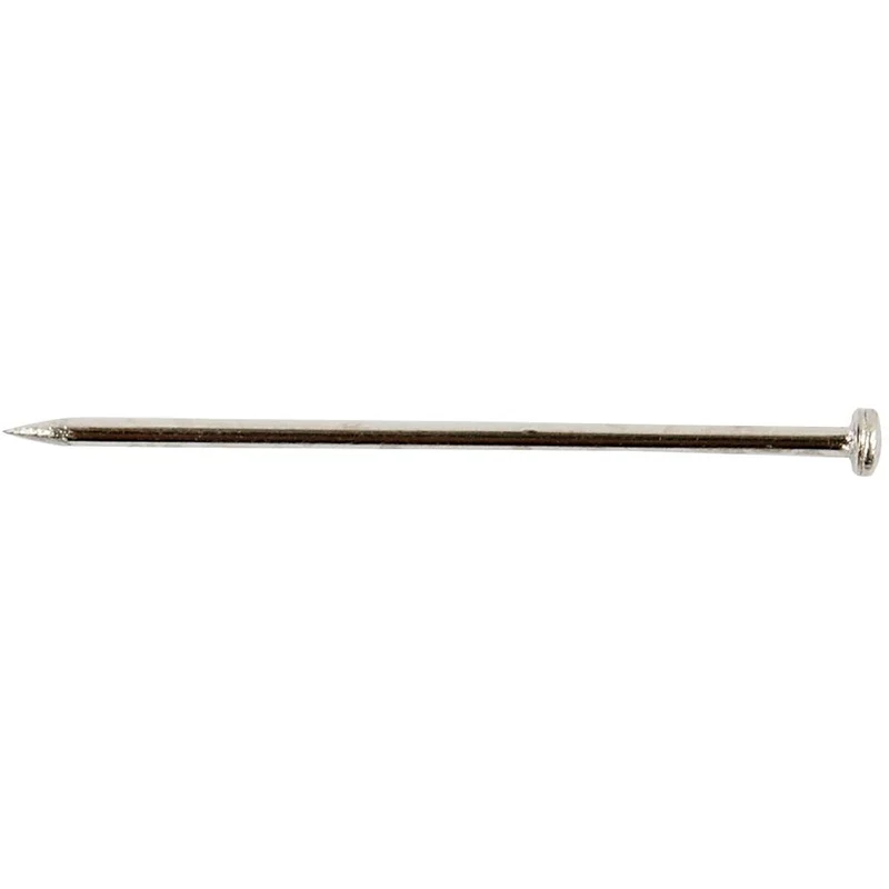 Stecknadeln, L 18 mm, Dicke 0,6 mm, ca. 10000 Stk, Silber, 500 g/ 1 Pck [HOB-41112]