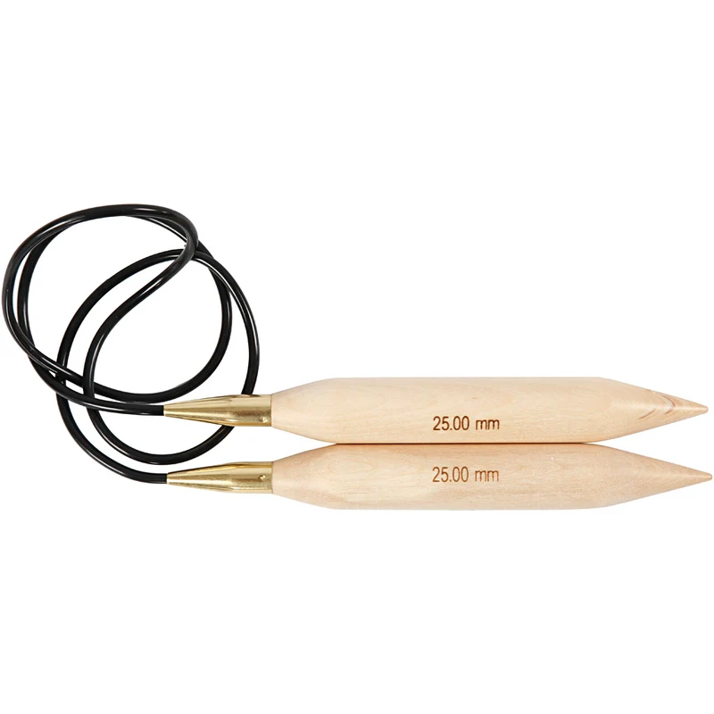 Rundstricknadel, L 150 cm, Größe 25 mm, 1 Stk [HOB-42196]