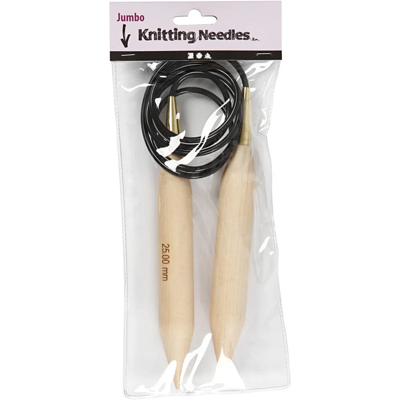 Rundstricknadel, L 150 cm, Größe 25 mm, 1 Stk [HOB-42196]