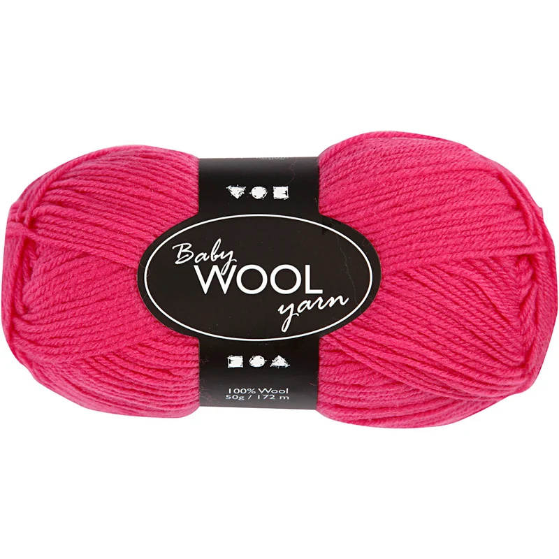 Babywolle, L 172 M, Pink, 50 g/ 1 Knäuel [HOB-41342]